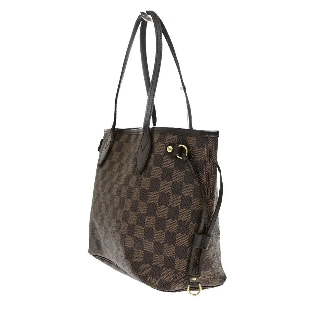 LOUIS VUITTON Neverfull PM Shoulder Tote Bag Damier Leather Brown N51109 16YH005 - Picture 3 of 16